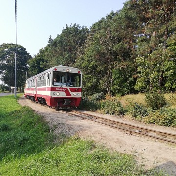 Żuławska Kolej Dojazdowa - przystanek JANTAR LEŚNICZÓWKA