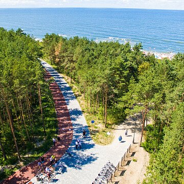 Ścieżka rowerowa i nadmorska promenada