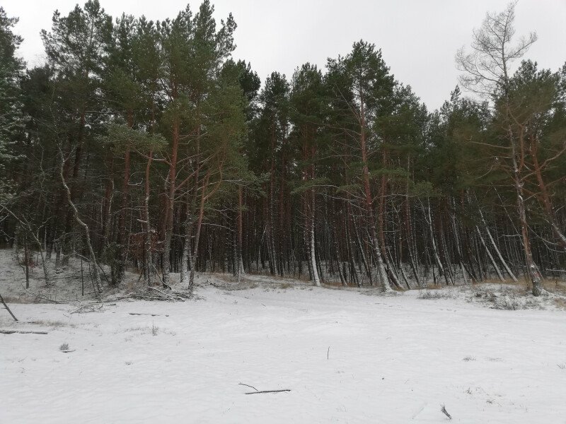    Piękna, zaśnieżona, cicha i spokojna mierzeja 