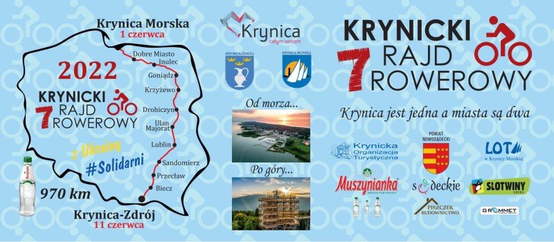 1 czerwca startuje 7 Krynicki Rajd Rowerowy