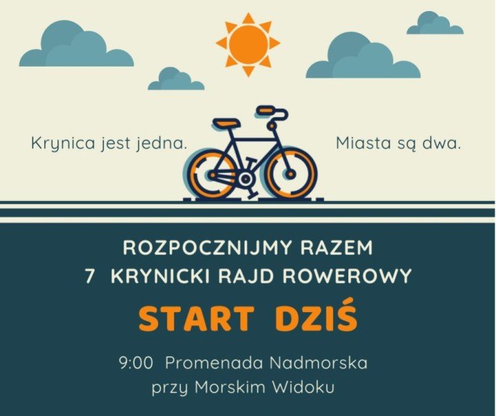 1 czerwca startuje 7 Krynicki Rajd Rowerowy