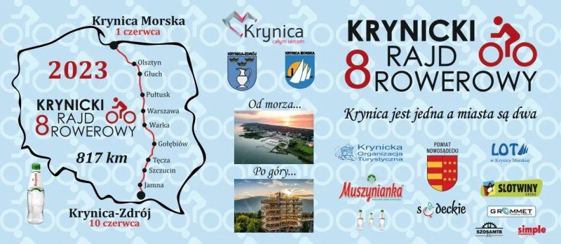 8 KRYNICKI RAJD ROWEROWY KRYNICA MORSKA - KRYNICA ZDRÓJ