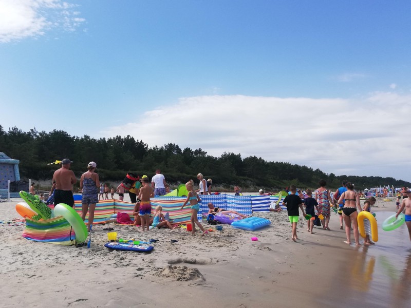 Bezpieczna Autostrada w sobotę w Krynicy na plaży