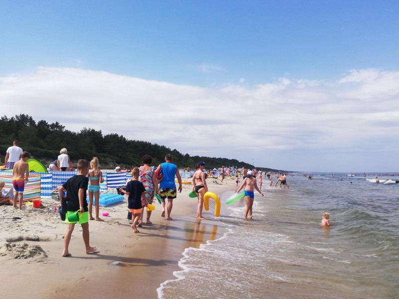 Bezpieczna Autostrada w sobotę w Krynicy na plaży