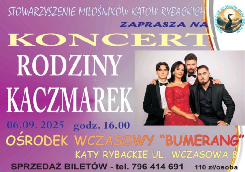 Koncert Kaczmarków 6 września