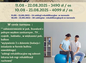 TURNUSY REHABILITACYJNE SIERPIEŃ 2025 POK. STANDARD