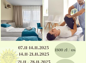 PROMOCJA - TURNUS REHABILITACYJNY 8 DNI / 7 NOCY