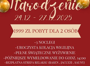 Boże Narodzenie - pobyt dla 2 osób